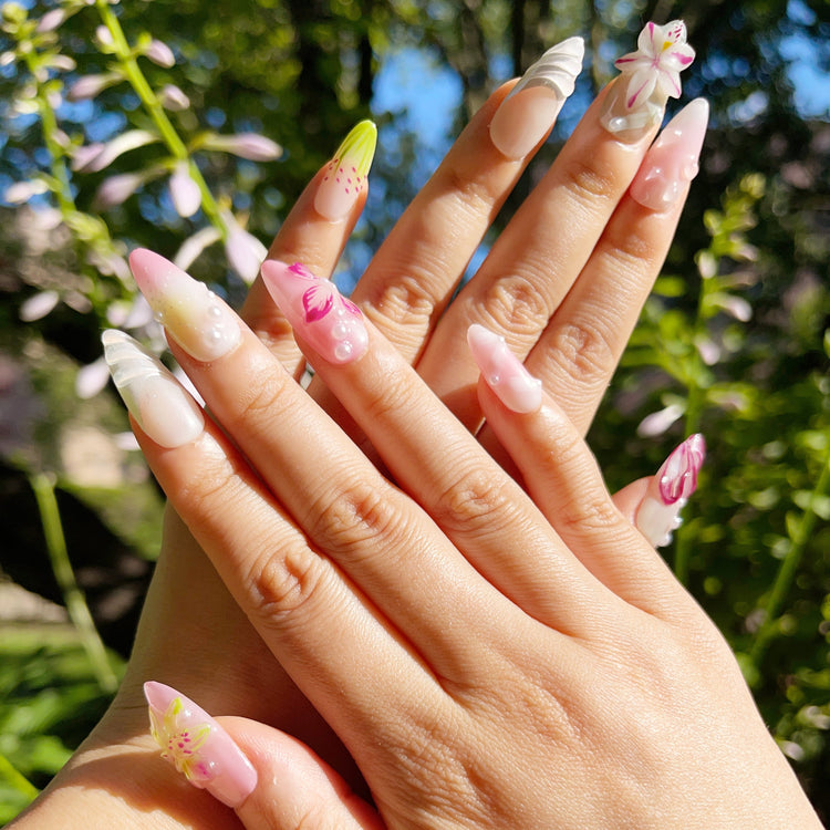 reusable handmade press on nail collection page