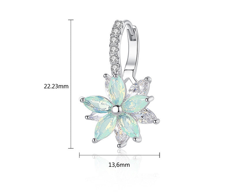 Destiny crystal flower dangle earrings sale