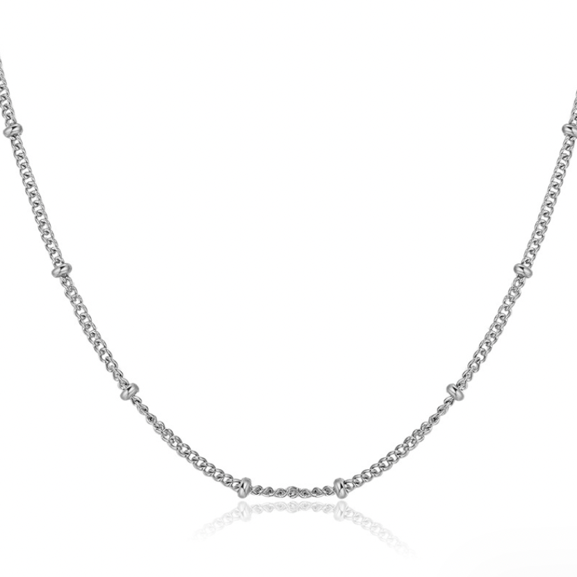 Elise dainty satellite ball chain necklace