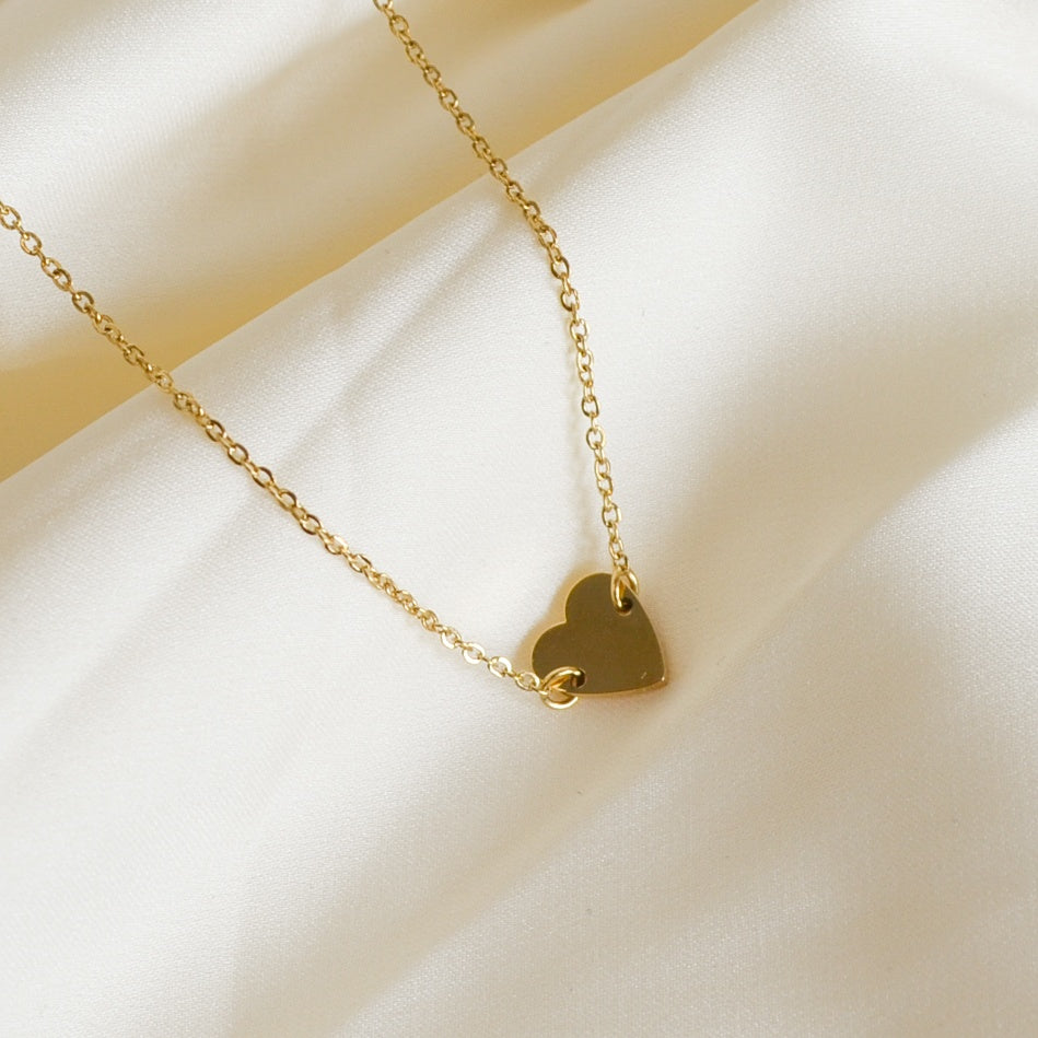 Alyssa gold dainty heart charm bracelet sale