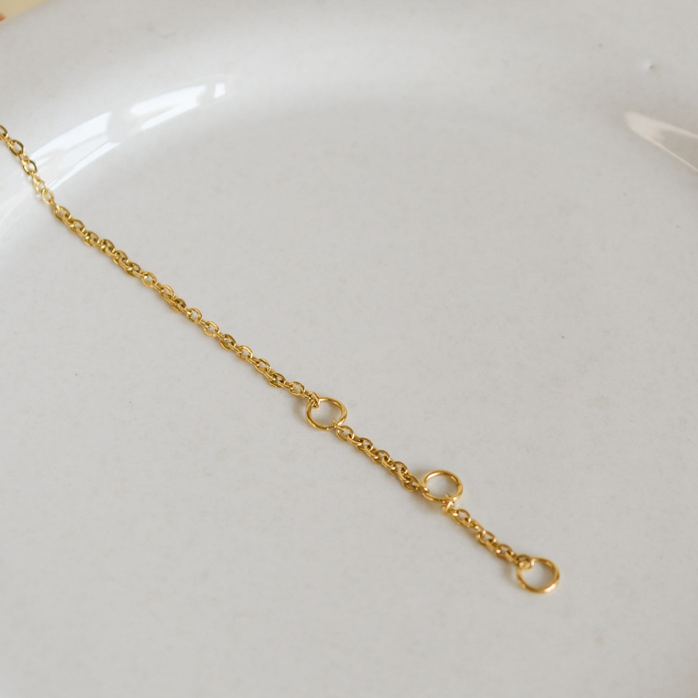 Alyssa gold dainty heart charm bracelet sale