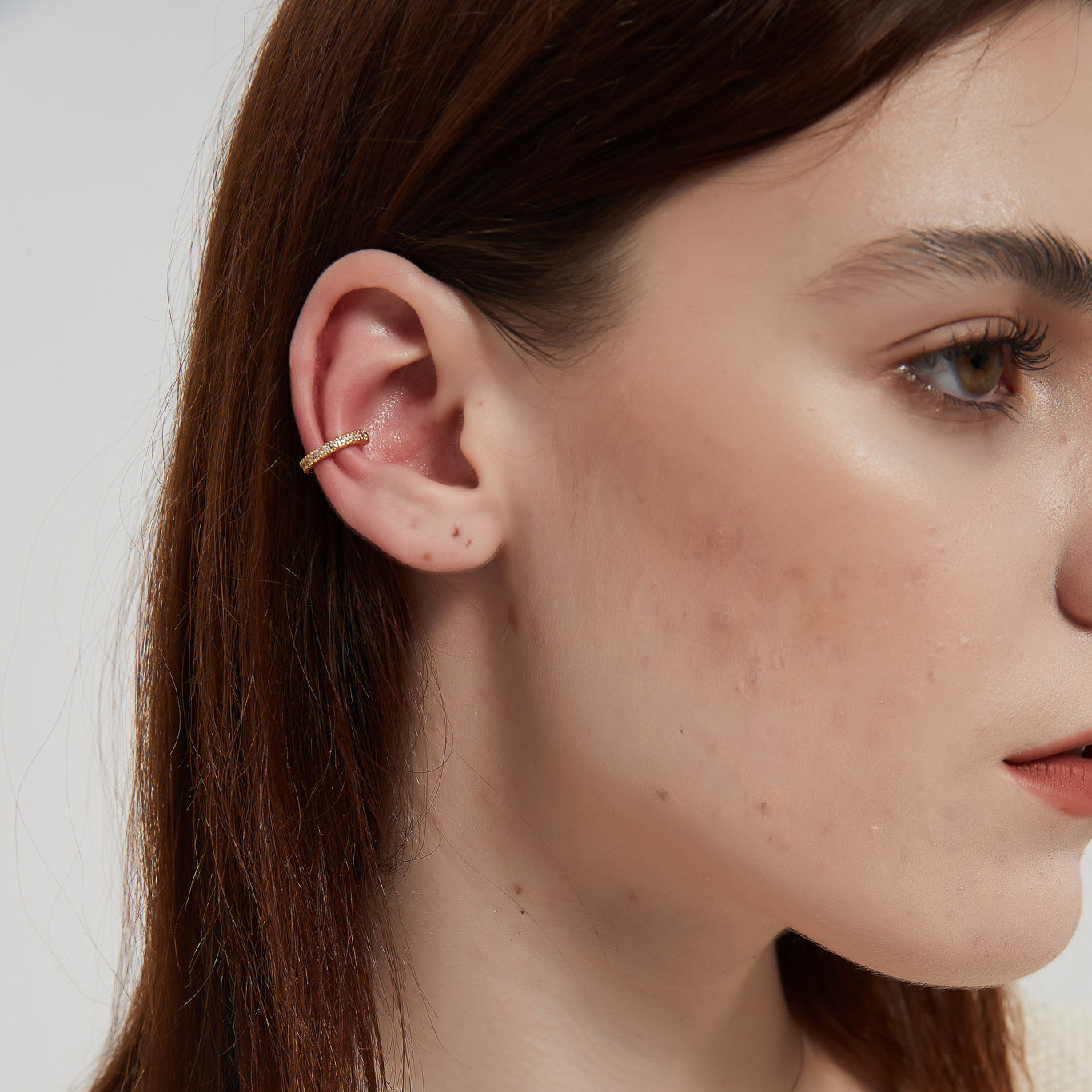 fiona dainty paved cz ear cuff earrings sale
