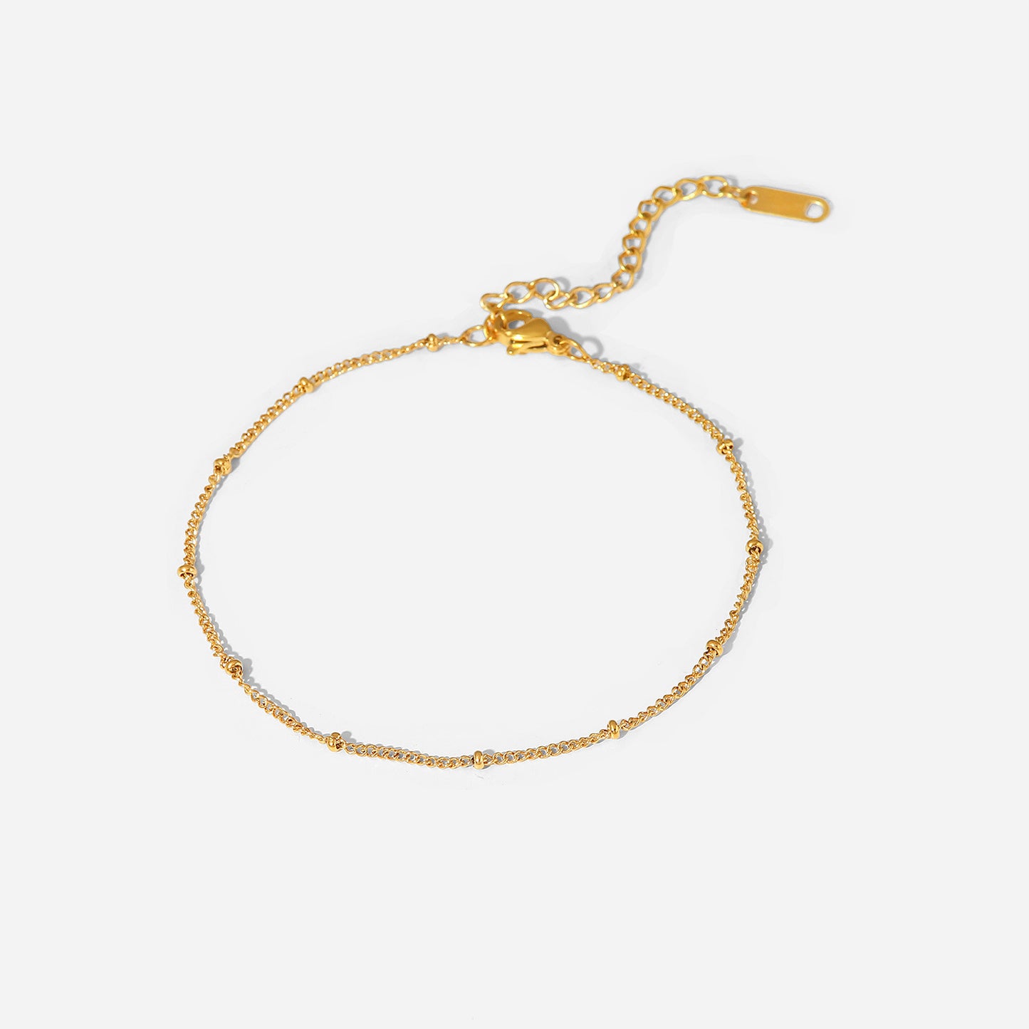 Angelina gold dainty satellite chain bracelet
