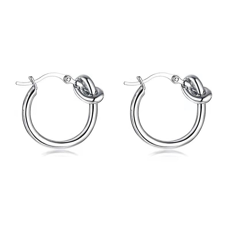 Molly love knot hoop earring sale