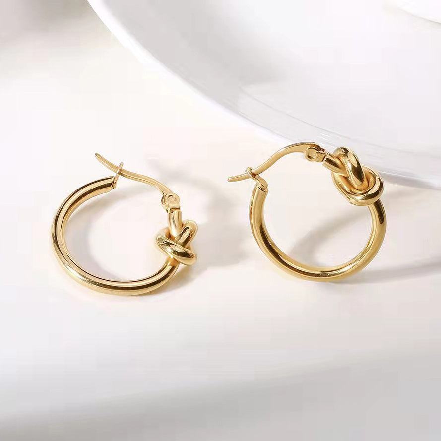 Molly love knot hoop earring sale