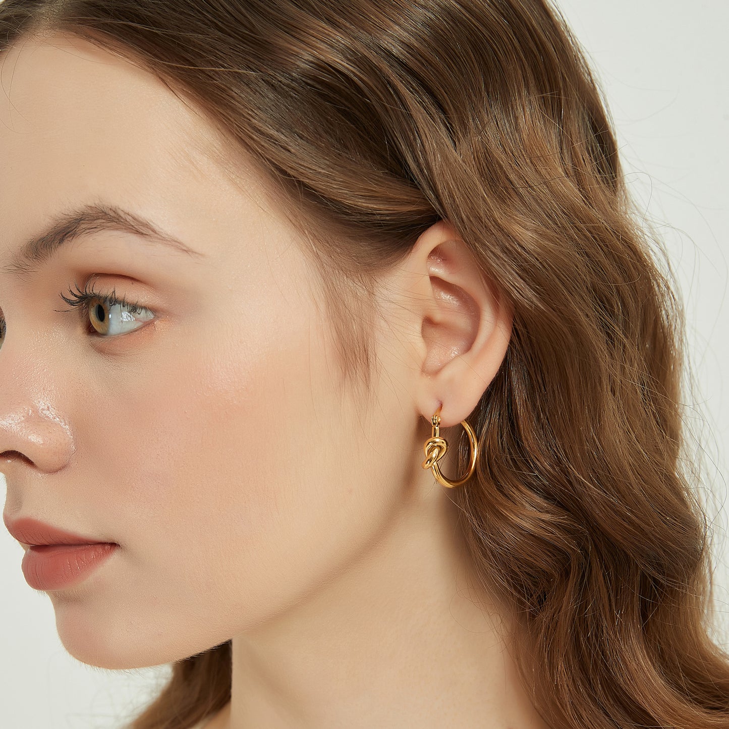 Molly love knot hoop earring sale
