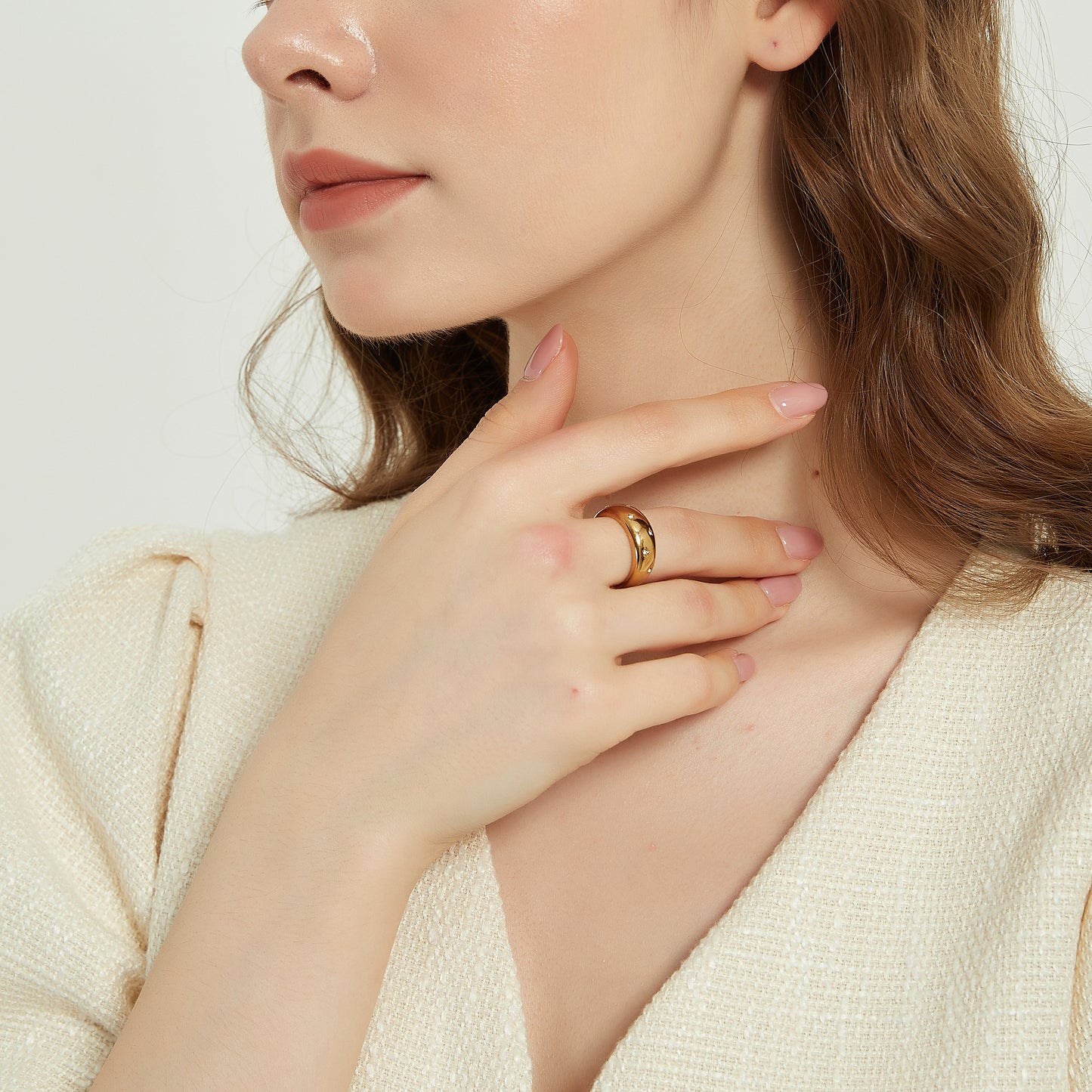 Londyn gold star dome statement ring sale