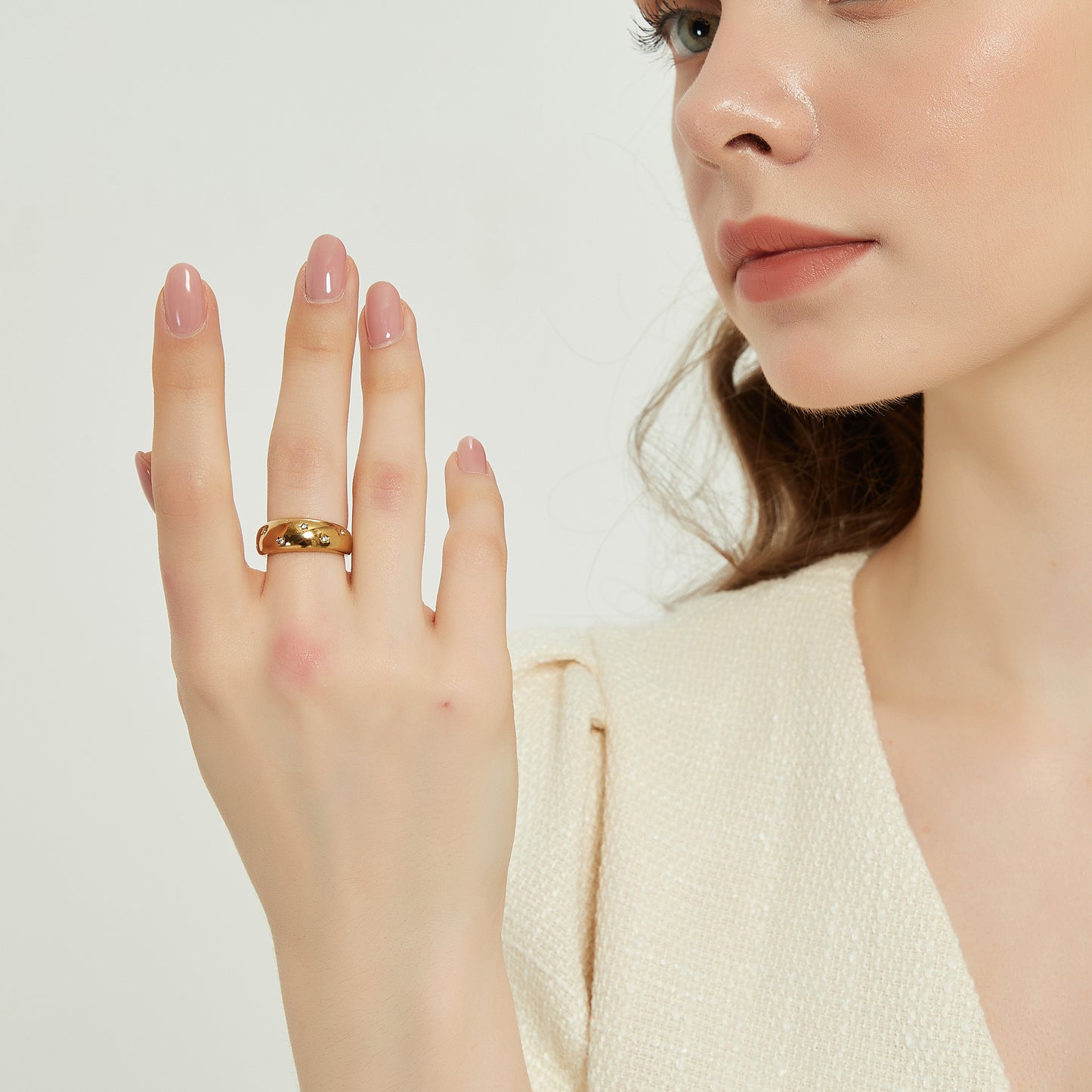 Londyn gold star dome statement ring sale