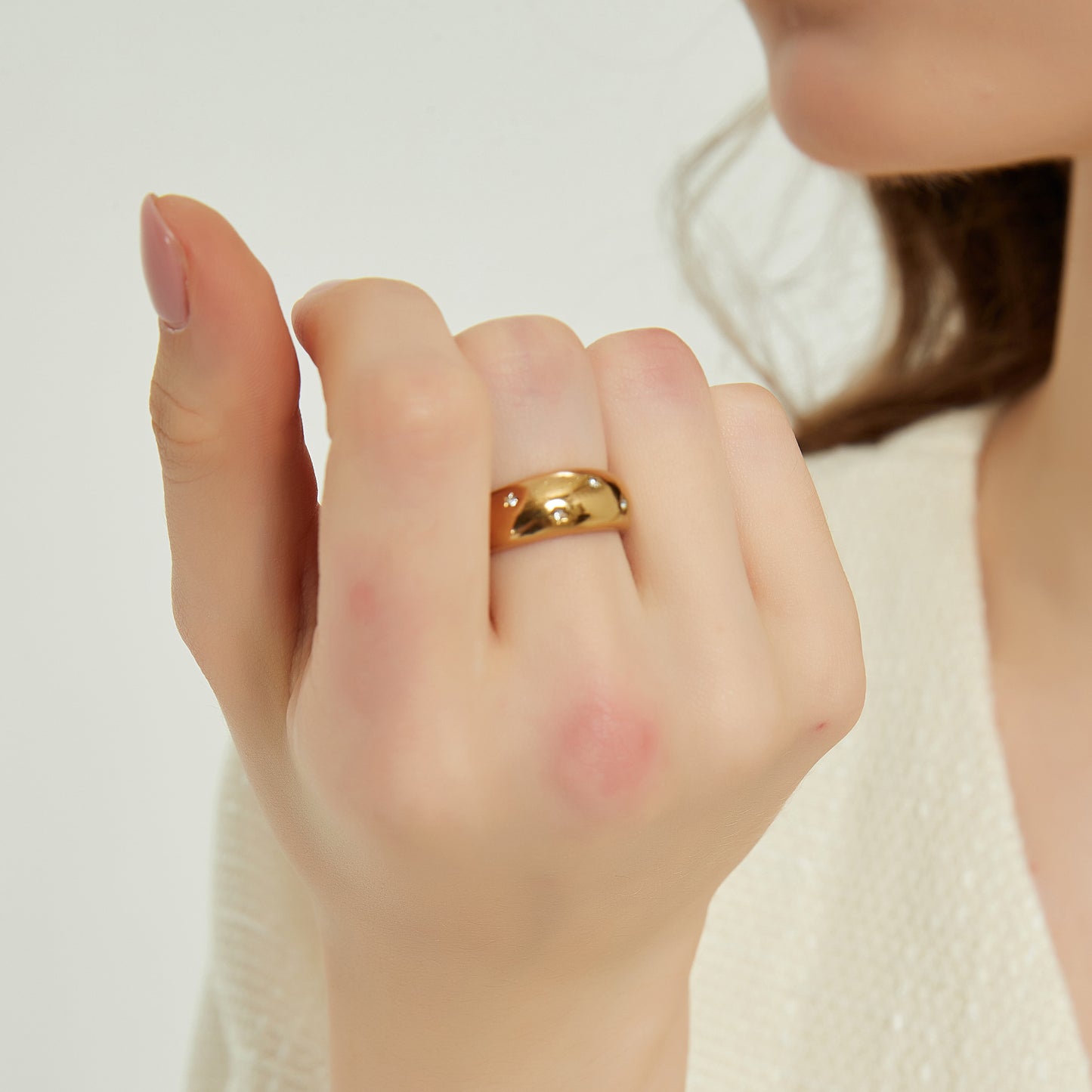 Londyn gold star dome statement ring sale