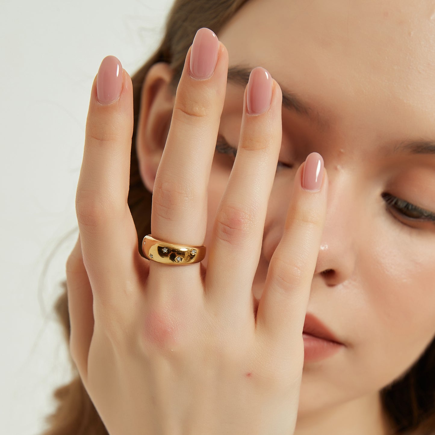 Londyn gold star dome statement ring sale