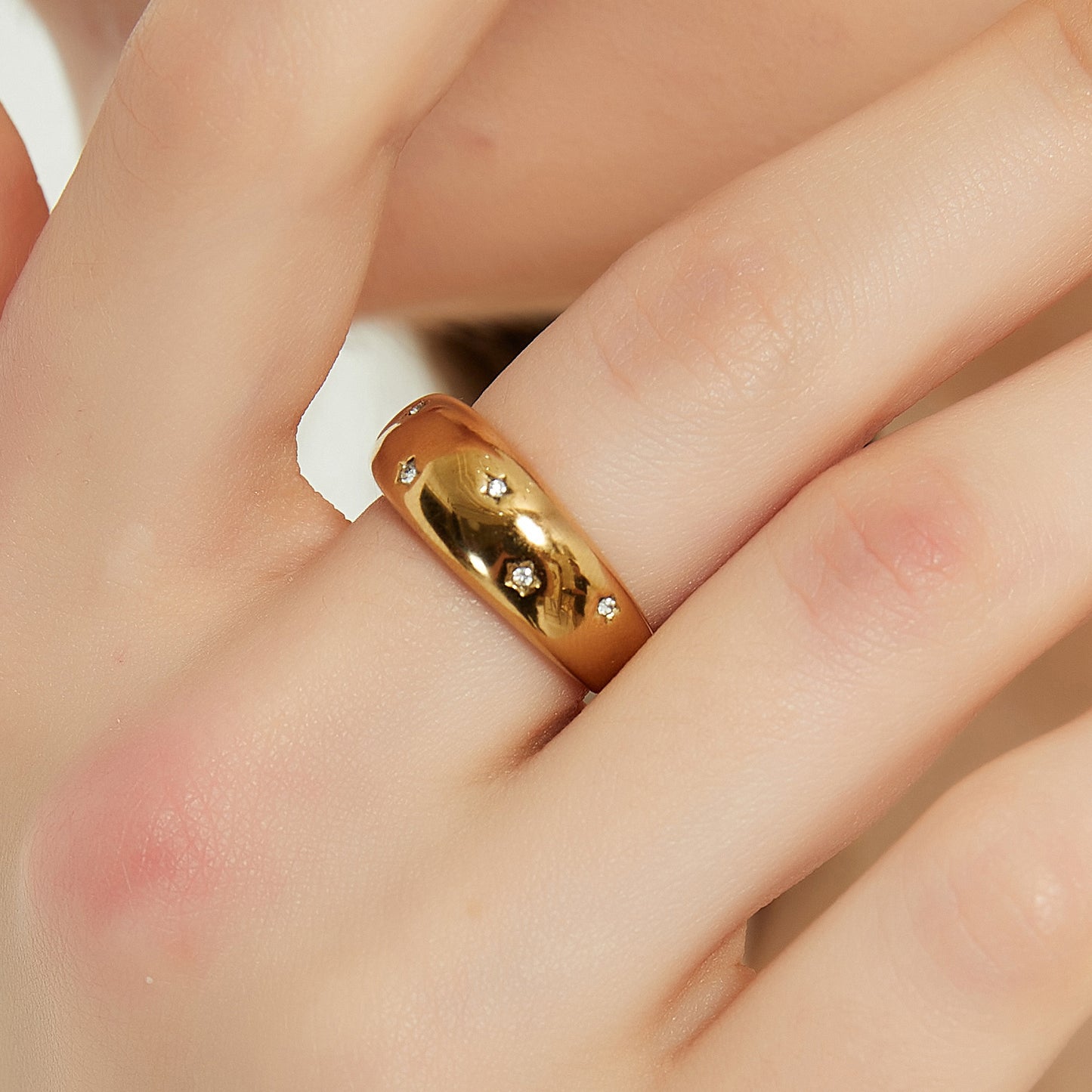 Londyn gold star dome statement ring sale
