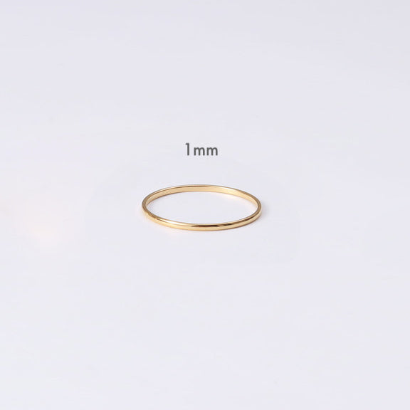 Gold Vermeil brielle minimalist gold ring band