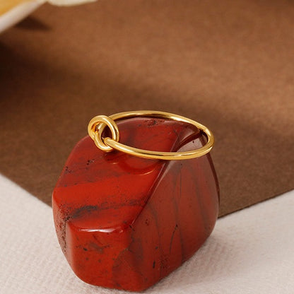 R035 dainty love knot ring sale