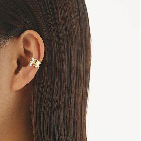 Quinn dainty gold leaf cuff earring sale