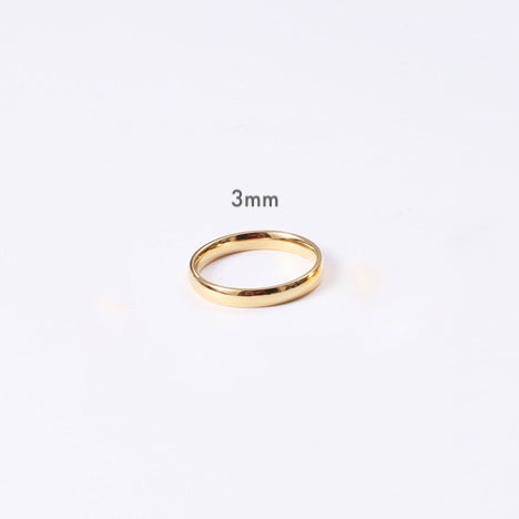 Gold Vermeil brielle minimalist gold ring band