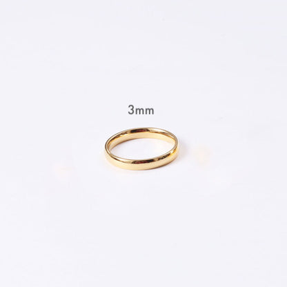 Gold Vermeil brielle minimalist gold ring band