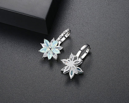Destiny crystal flower dangle earrings sale
