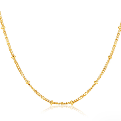 Elise dainty satellite ball chain necklace