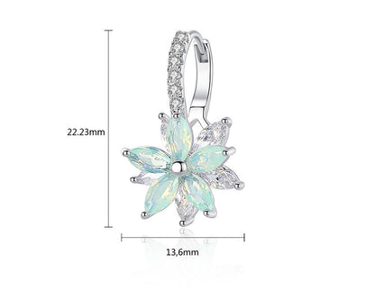 Destiny crystal flower dangle earrings sale