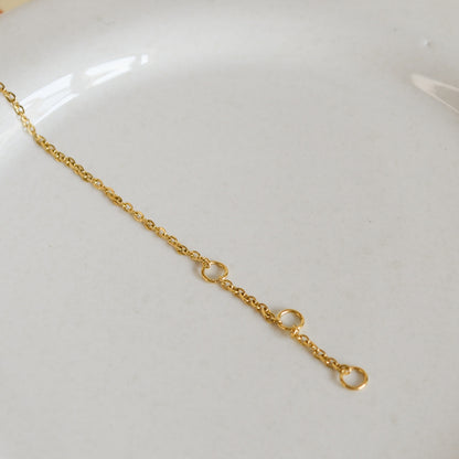 Alyssa gold dainty heart charm bracelet sale
