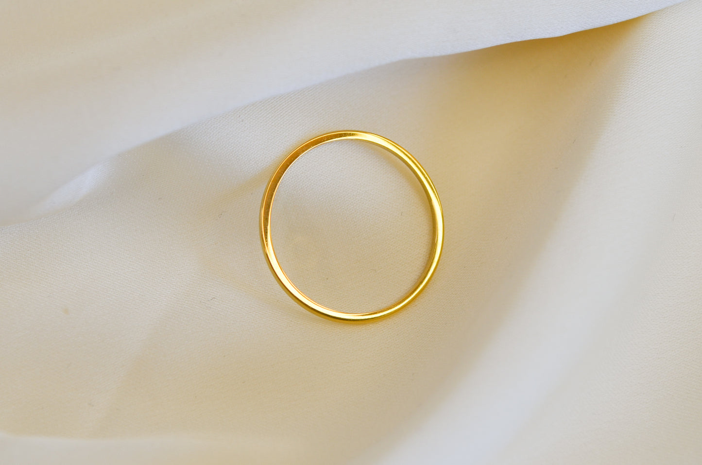 Gold Vermeil brielle minimalist gold ring band