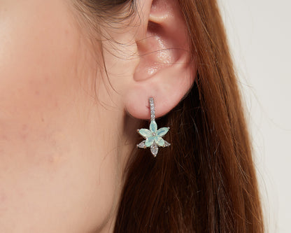 Destiny crystal flower dangle earrings sale