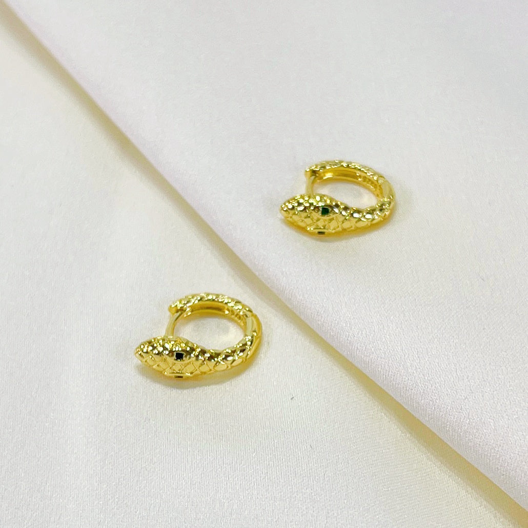 E231 snake earrings, snake hoop earrings, snake hoops