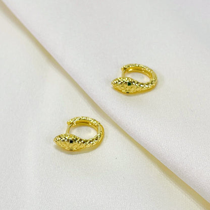 E231 snake earrings, snake hoop earrings, snake hoops
