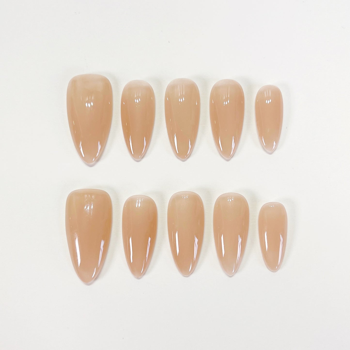 PO099 nude nails, neutral color nail, solid color nails