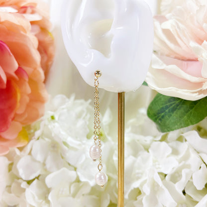 E244 pearl earrings, pearl drop earrings, dangle earrings