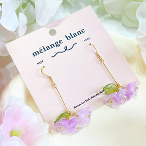E157 lily of the valley dangle earrings