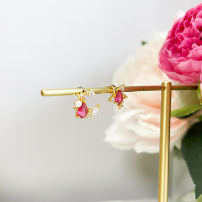 E048 Moon Star celestial mixed Earrings sale