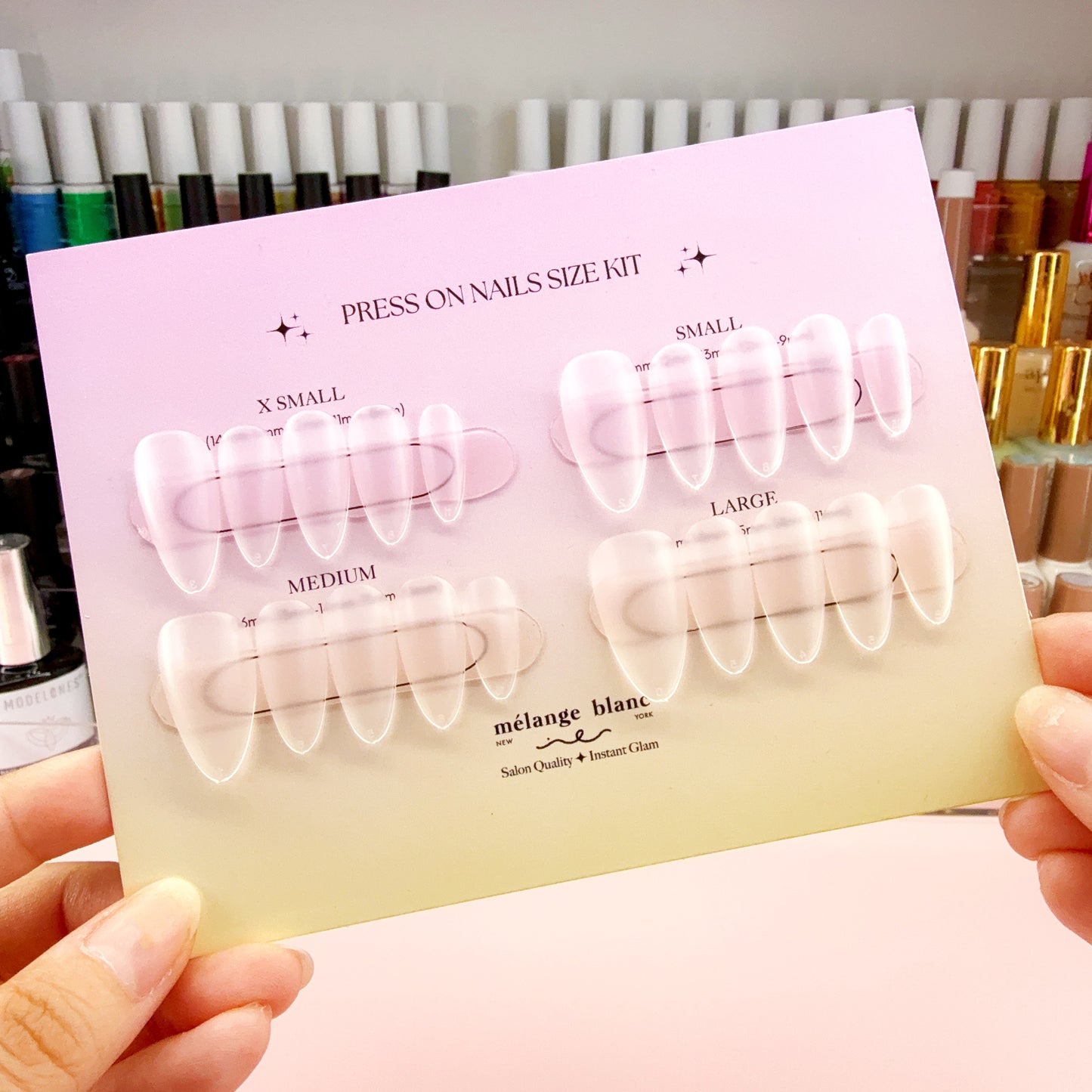 FREE press on nail size kit