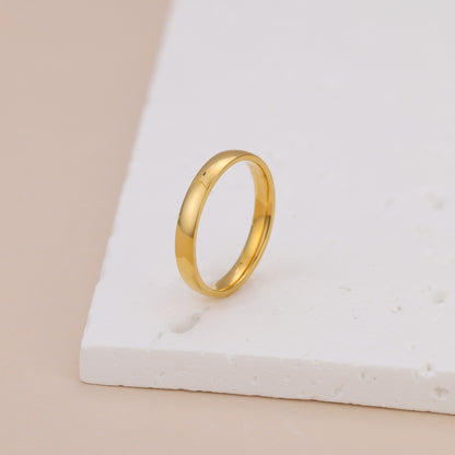 Gold Vermeil brielle minimalist gold ring band