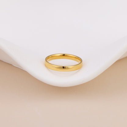 Gold Vermeil brielle minimalist gold ring band