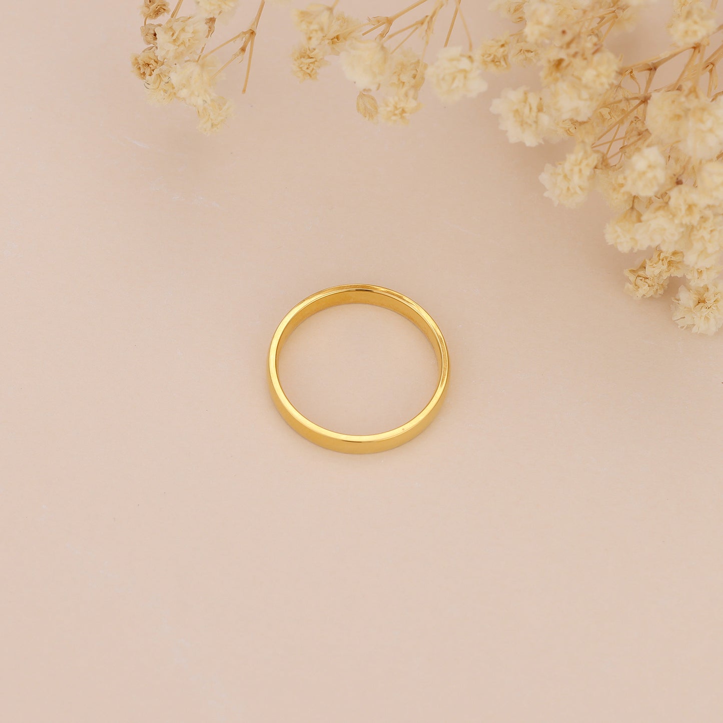 Gold Vermeil brielle minimalist gold ring band