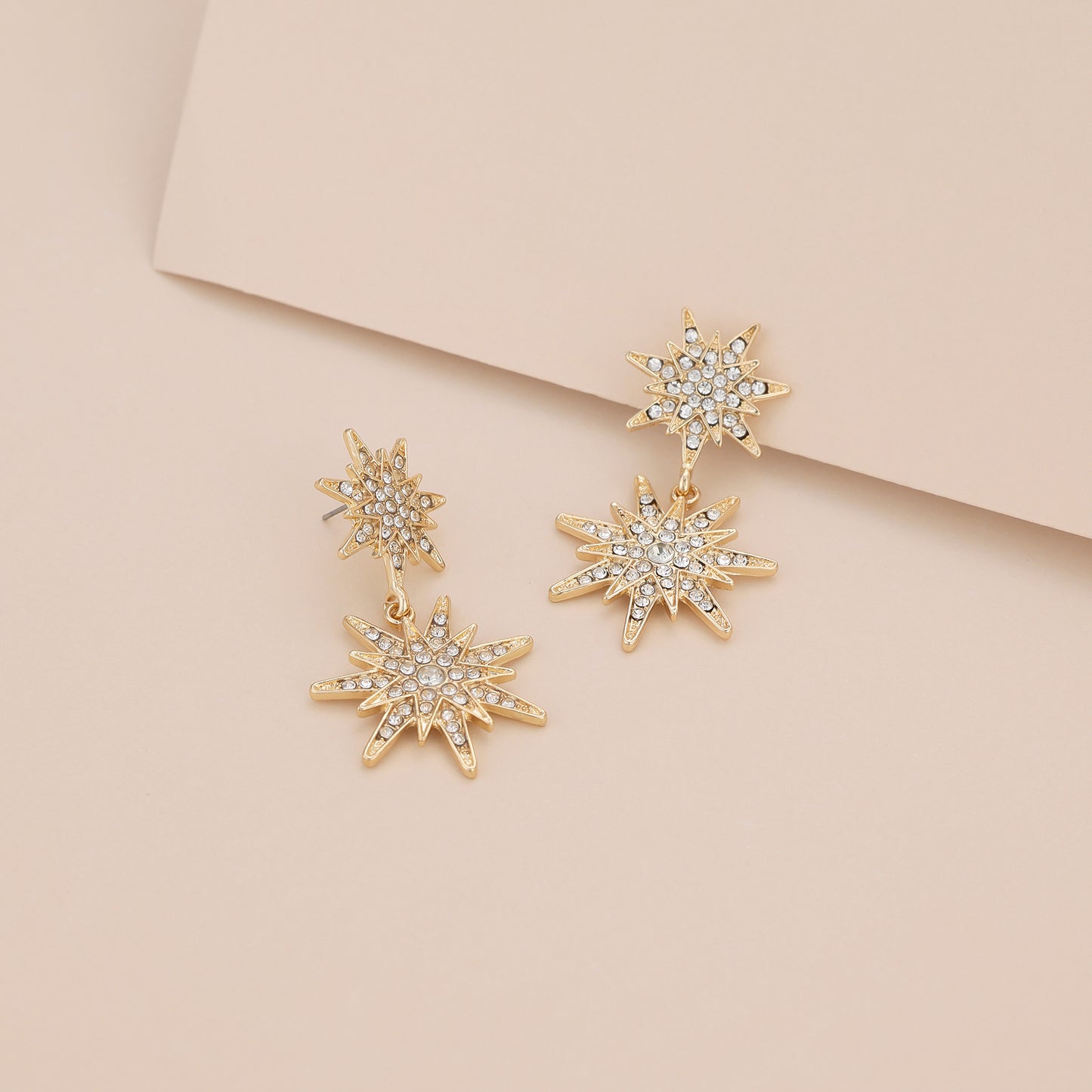 E068 statement starburst celestial dangle earrings sale