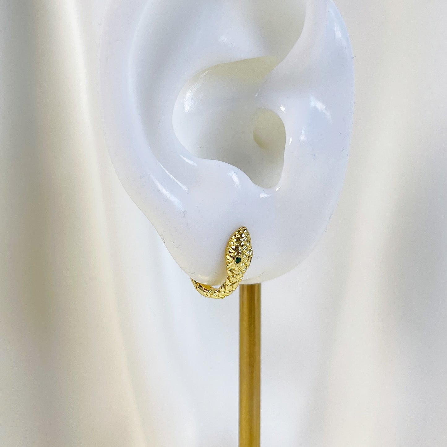 E231 snake earrings, snake hoop earrings, snake hoops