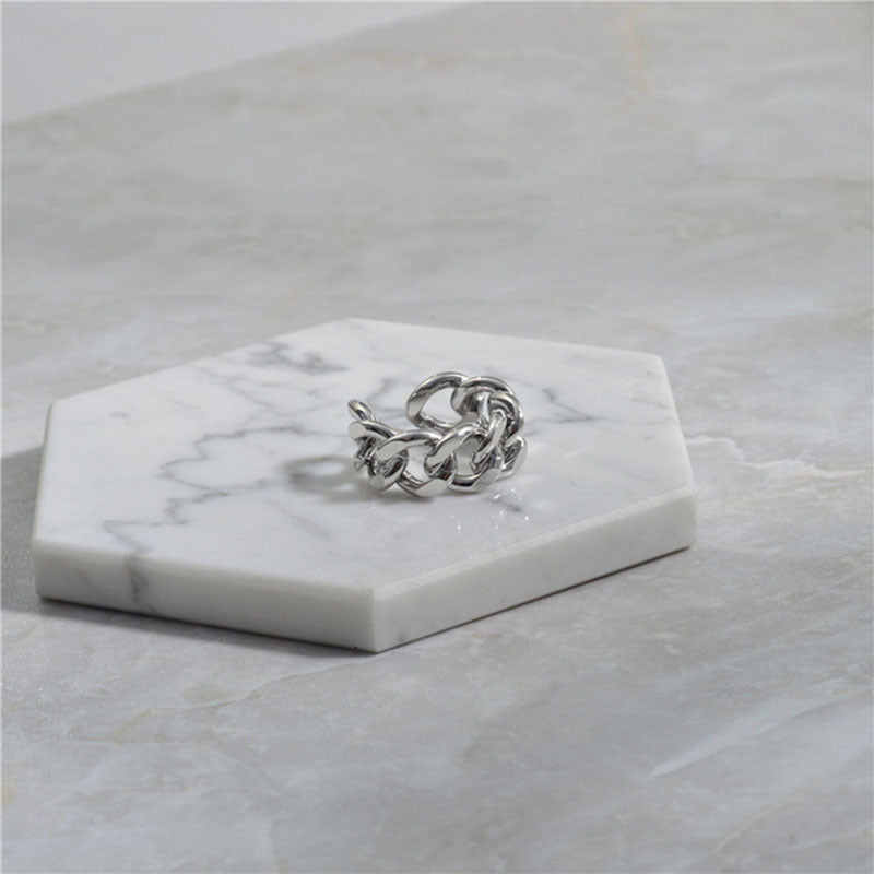 R032 chunky chain link open ring sale