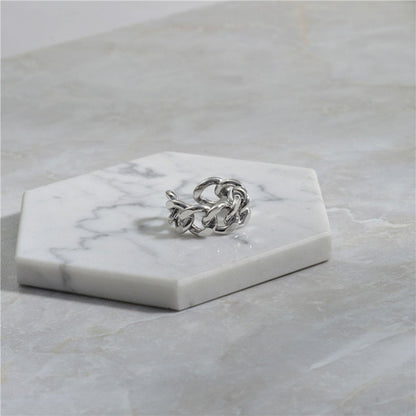 R032 chunky chain link open ring sale