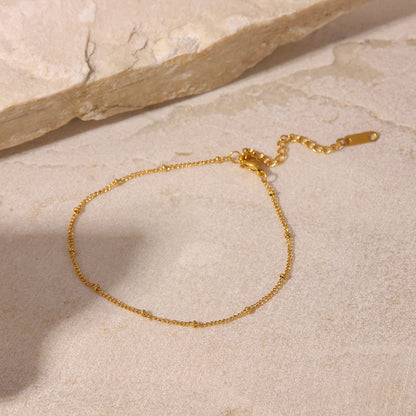 Angelina gold dainty satellite chain bracelet