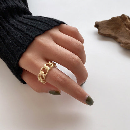 R032 chunky chain link open ring sale