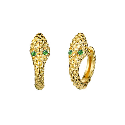 E231 snake earrings, snake hoop earrings, snake hoops