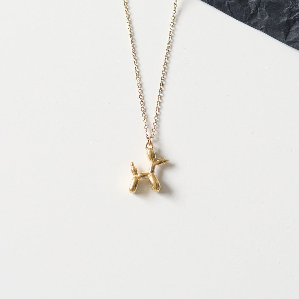 Camilie balloon puppy dog pendant Necklace