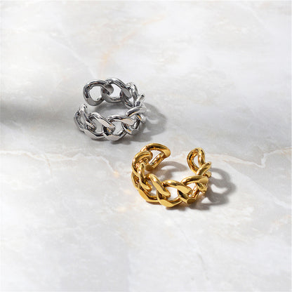 R032 chunky chain link open ring sale