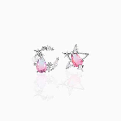 E048 Moon Star celestial mixed Earrings sale