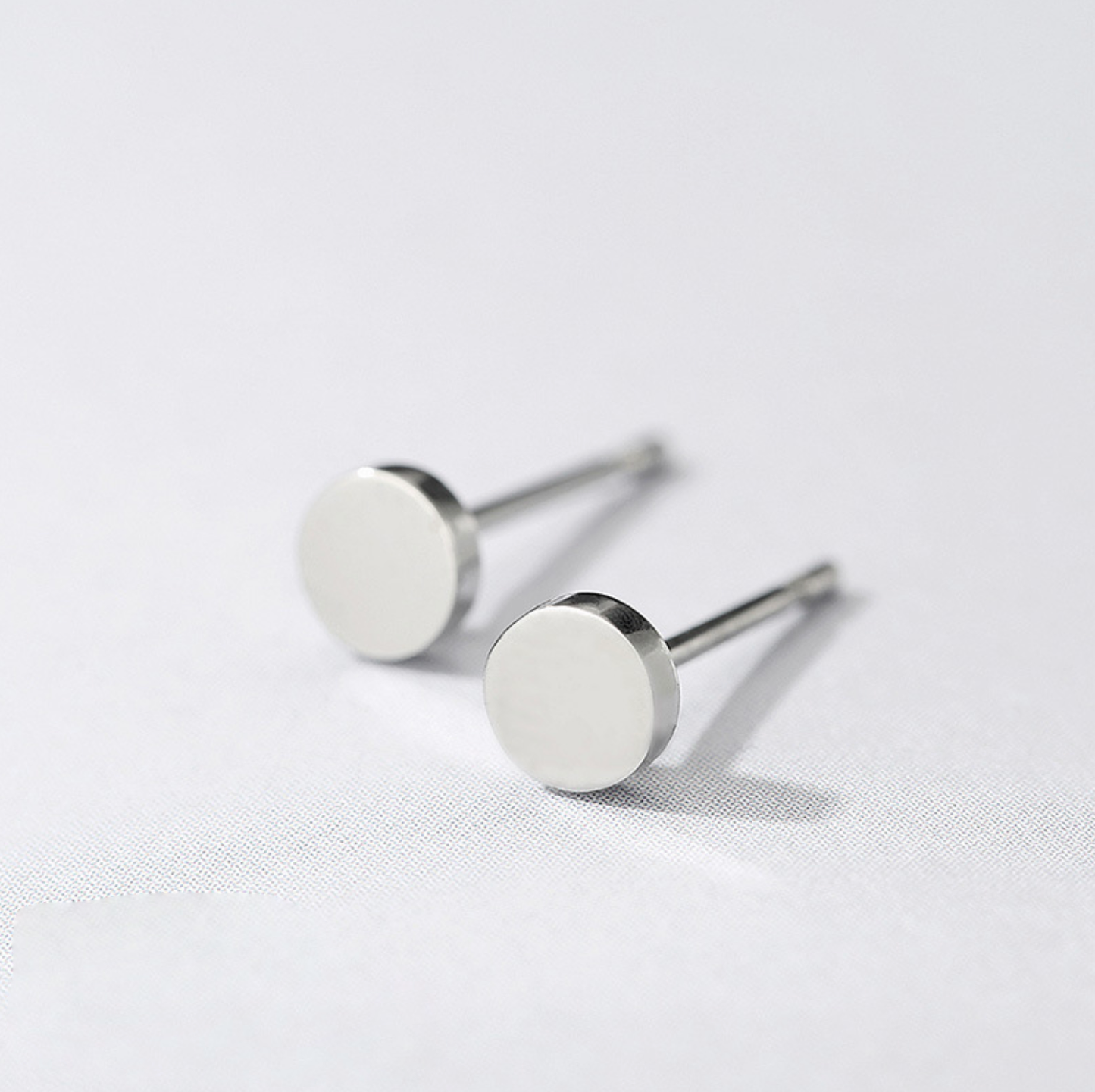 Valentina dainty round stud earrings