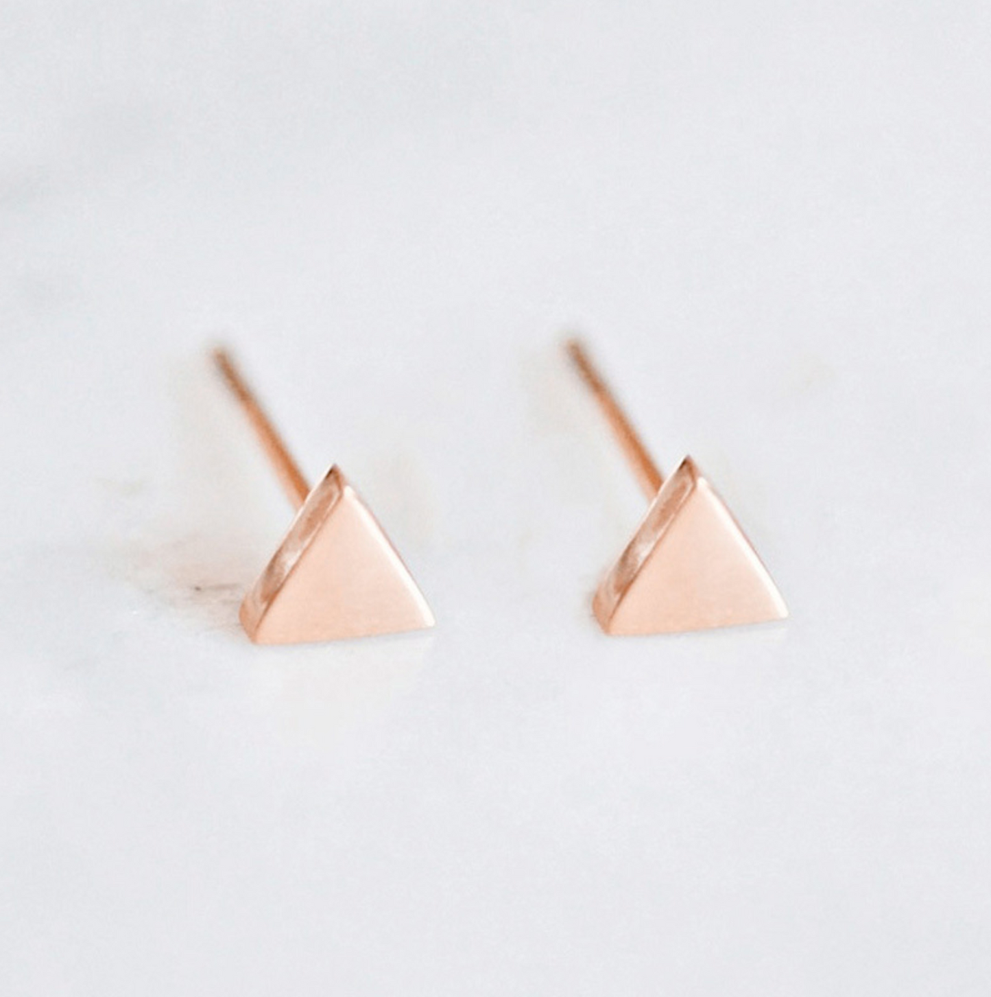 Alexandra dainty triangle geometric stud earrings