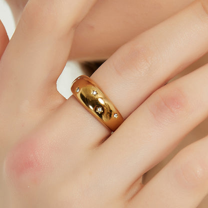 Londyn gold star dome statement ring sale