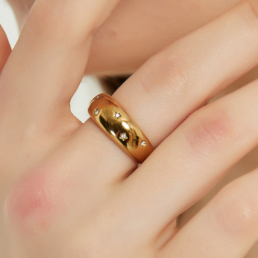 Londyn gold star dome statement ring sale